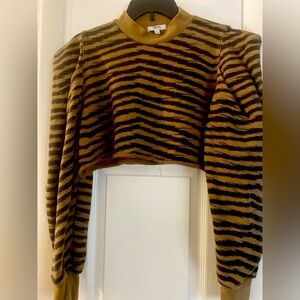 Agolde / Folded Sleeve Sweatshirt in Serpentine Size M